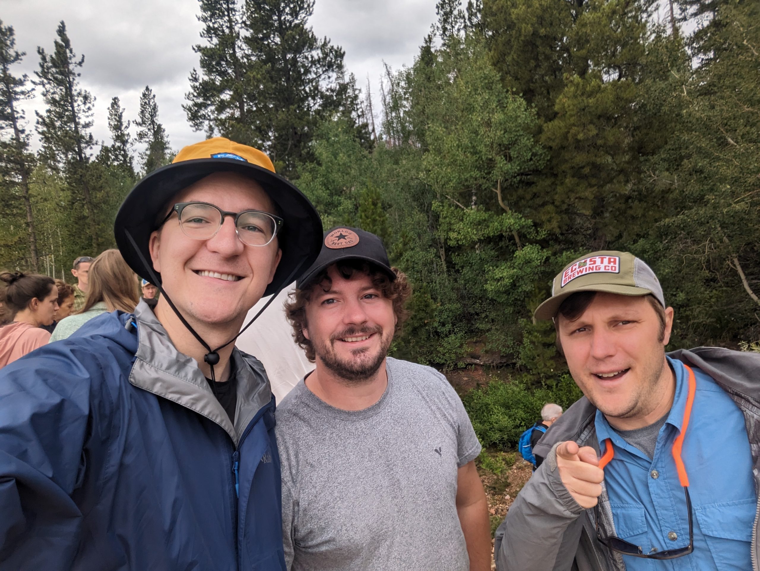 Grabbing a selfie during our hike to a headwater stream system